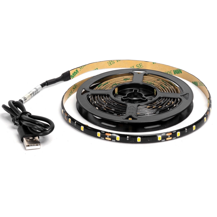 Aigostar - LED Strip 2m LED/4,9W/5V 6500K IP65 black
