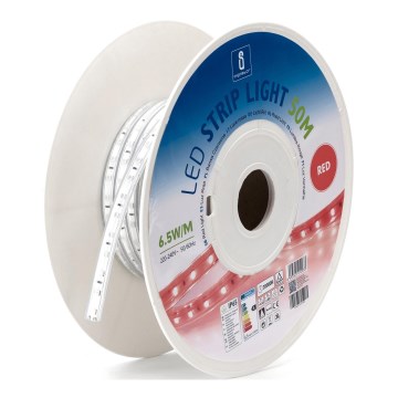 Aigostar - LED Strip 325W/230V, 50m, Red, IP65
