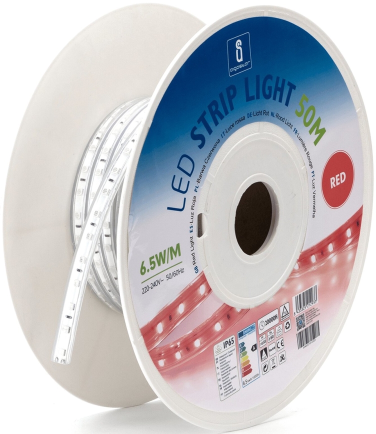 Aigostar - LED Strip LED/325W/230V 50m red IP65