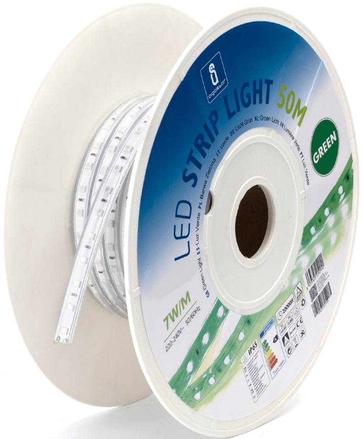 Aigostar - LED Strip LED/350W/230V 50m green IP65