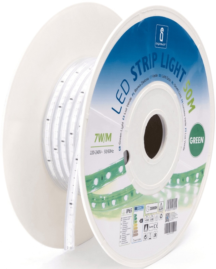 Aigostar - LED Strip LED/350W/230V 50m green IP65