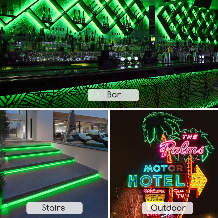 Aigostar - LED Strip LED/350W/230V 50m green IP65