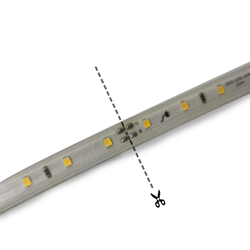 Aigostar - LED Strip LED/350W/230V 50m red IP65