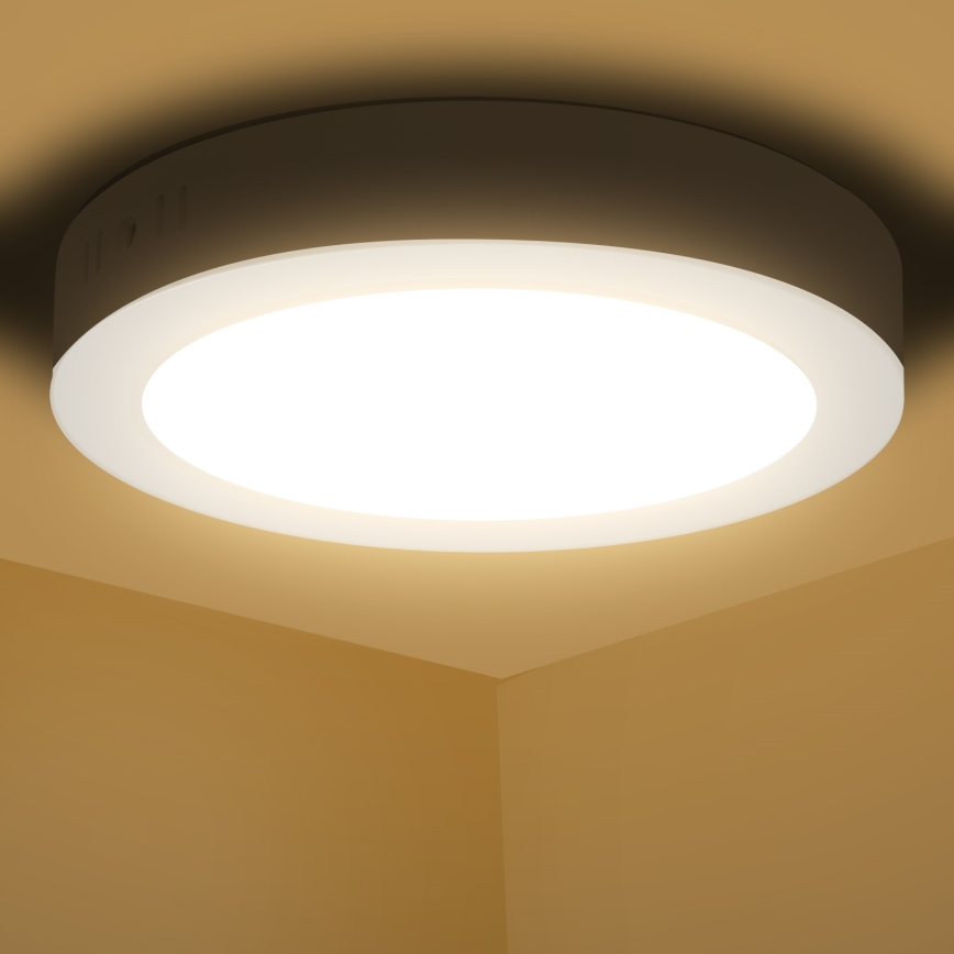 Aigostar - LED Surface-mounted ceiling light LED/12W/230V d. 17,4 cm 3000K white