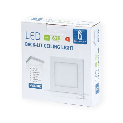 Aigostar - LED Surface-mounted ceiling light LED/6W/230V 12,2x12,2 cm 6500K white