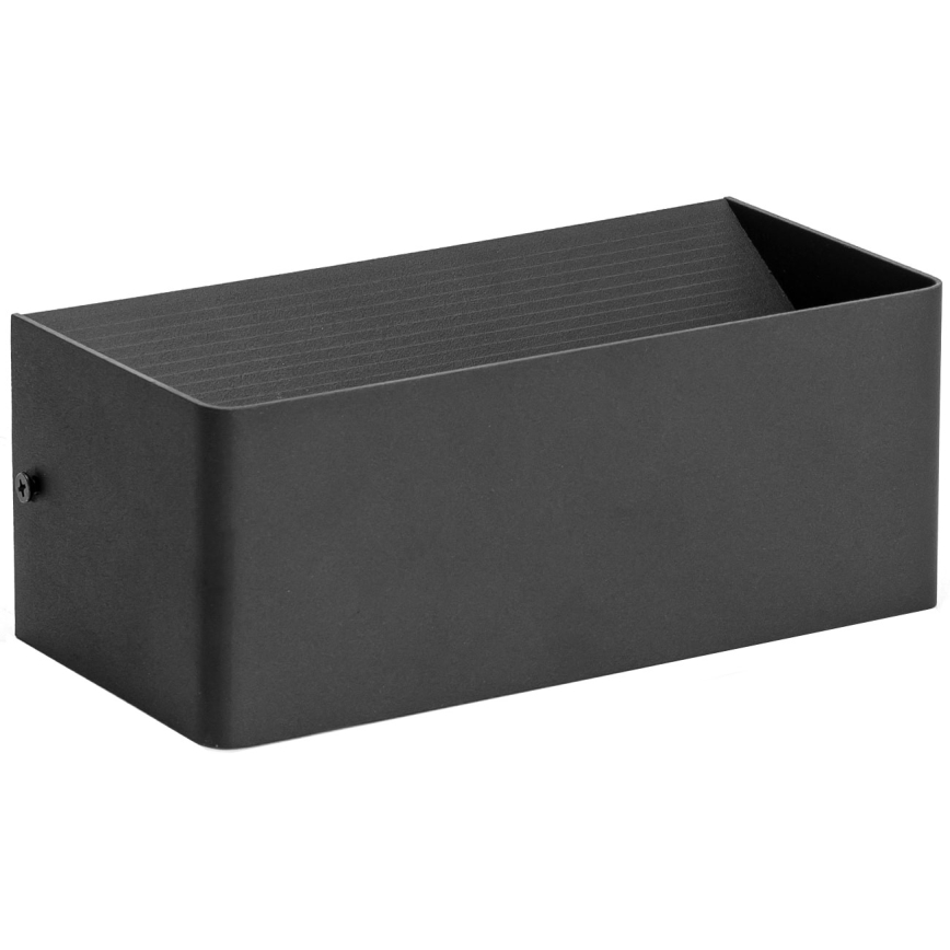 Aigostar - LED Wall light LED/12,5W/230V 20x10 cm black
