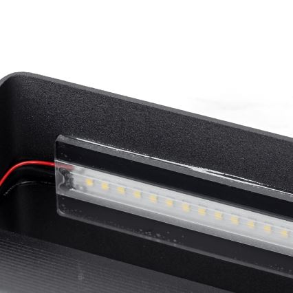 Aigostar - LED Wall light LED/12,5W/230V 20x10 cm black