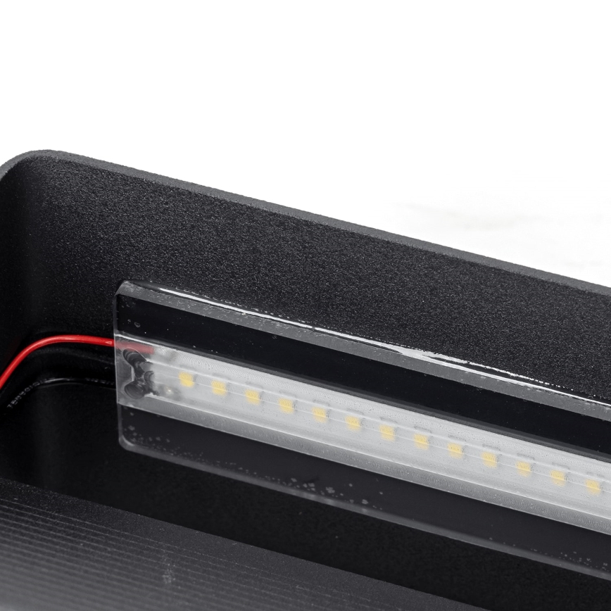Aigostar - LED Wall light LED/12,5W/230V 20x10 cm black