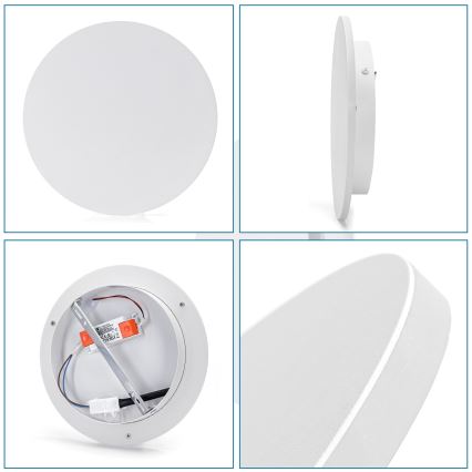 Aigostar - LED Wall light LED/12W/230V 3000K 25 cm white