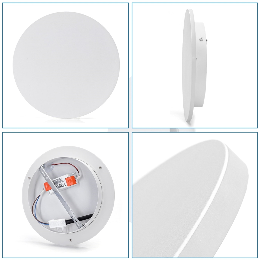 Aigostar - LED Wall light LED/12W/230V 3000K 25 cm white