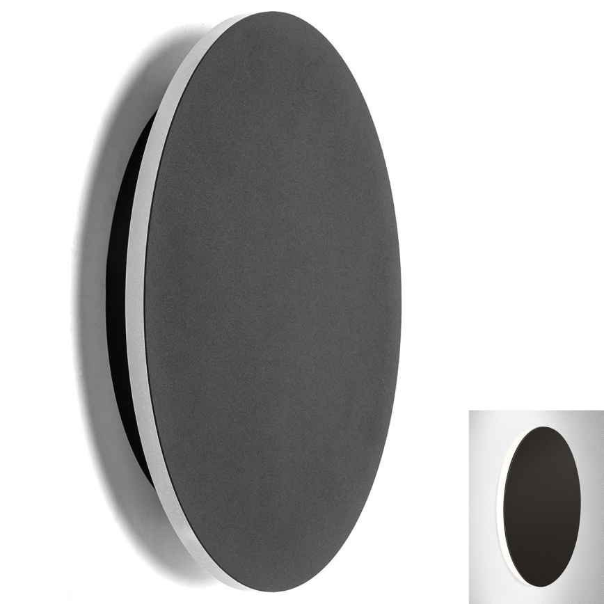 Aigostar - LED Wall light LED/12W/230V 6500K 25 cm black