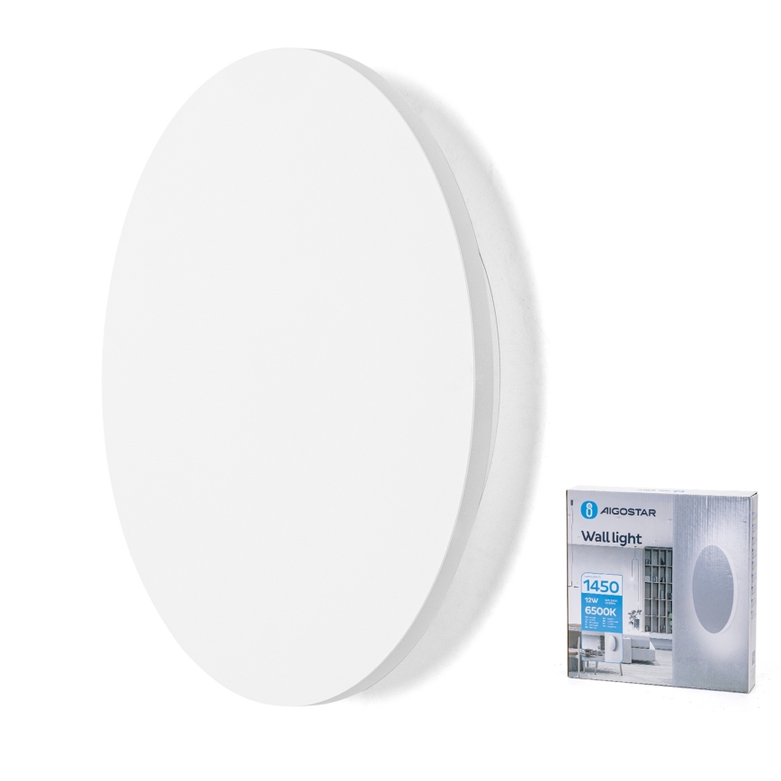 Aigostar - LED Wall Light LED/12W/230V 6500K 25 cm White