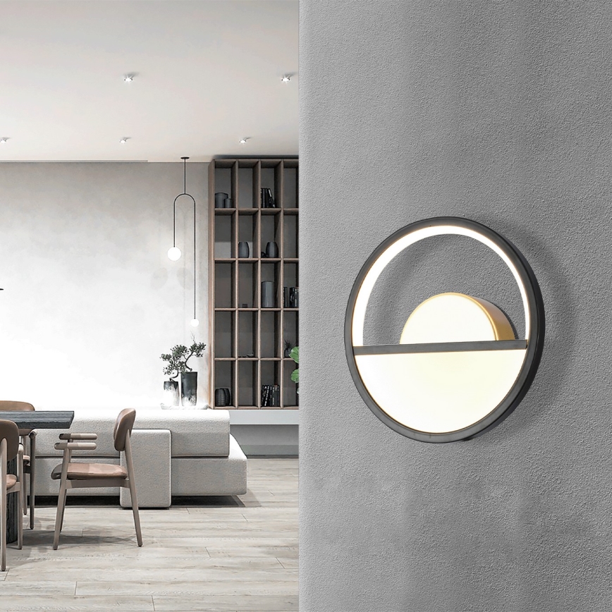 Aigostar - LED Wall light LED/13,5W/230V 6500K black/gold