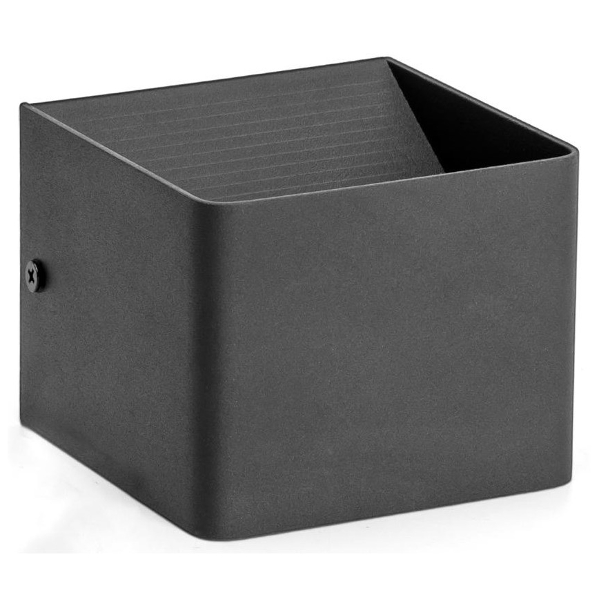 Aigostar - LED Wall light LED/5,5W/230V 10x10 cm black