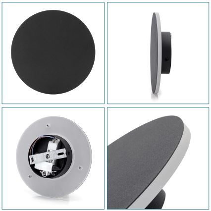 Aigostar - LED Wall light LED/6,5W/230V 6500K 18 cm black