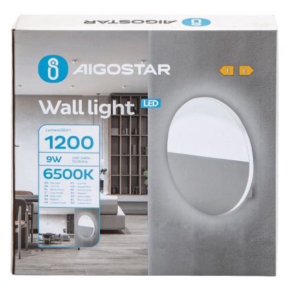 Aigostar - LED Wall light LED/9W/230V 6500K white
