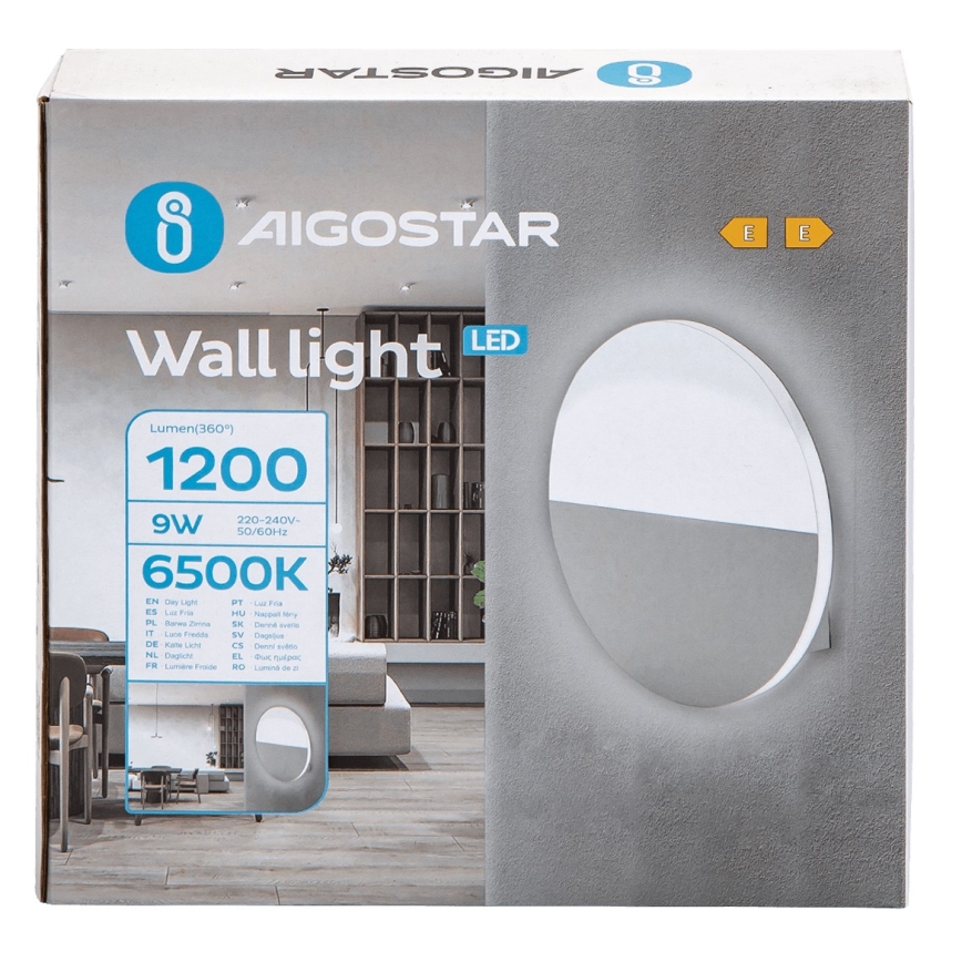Aigostar - LED Wall light LED/9W/230V 6500K white