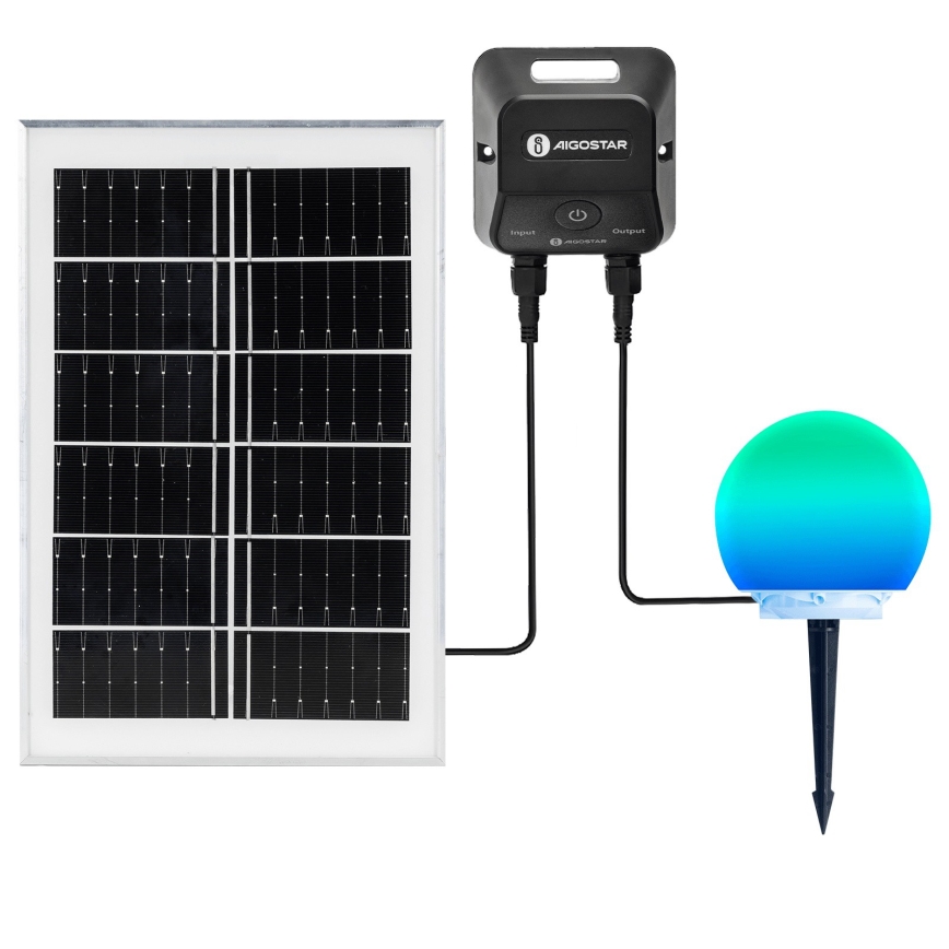 Aigostar - MESH LED RGB Dimmable Outdoor Lamp LED/20W/3,7V 4000mAh 2700-6500K IP65 Ø 20 cm