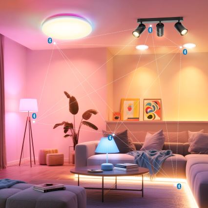 Aigostar - LED RGBW Dimmable MESH Spotlight 3xLED/4,9W/230V 2700-6500K White + Remote Control