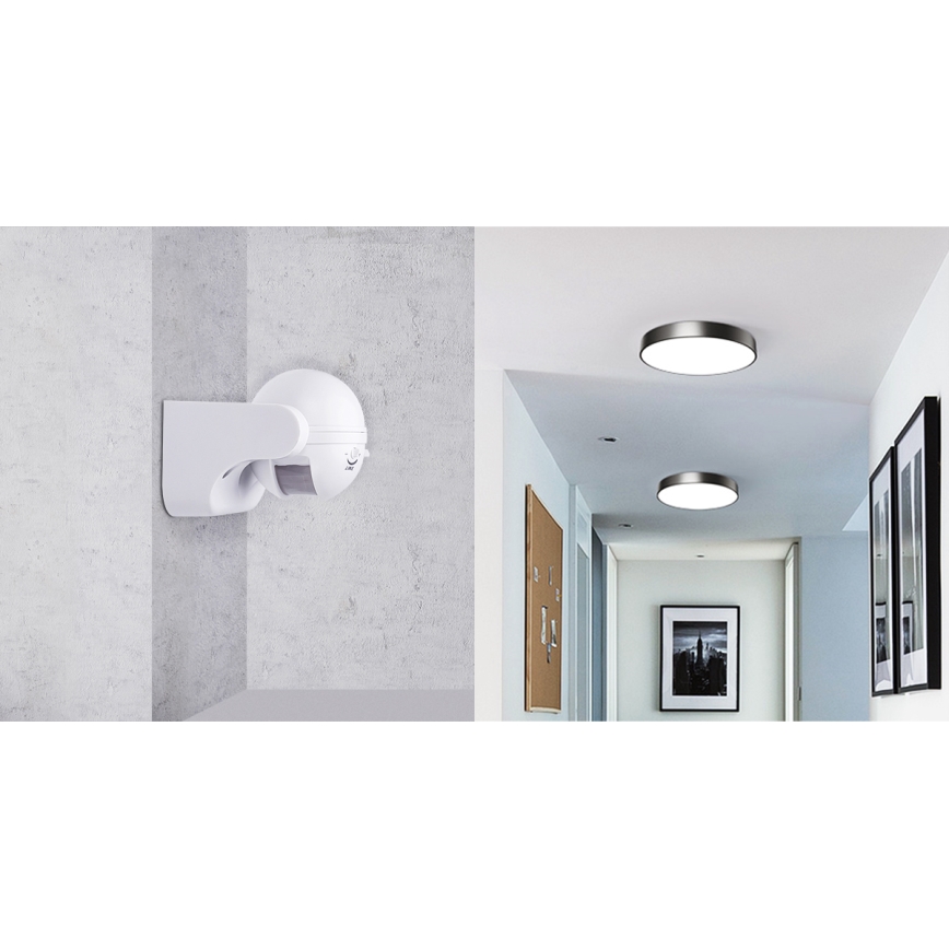 Aigostar - Outdoor infrared motion sensor 230V IP44 white