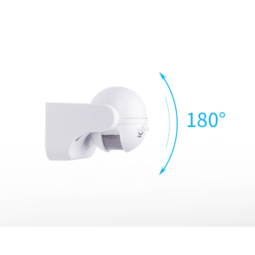 Aigostar - Outdoor infrared motion sensor 230V IP44 white