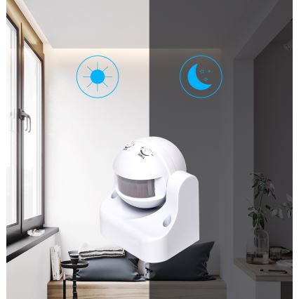 Aigostar - Outdoor infrared motion sensor 230V IP44 white