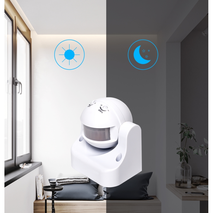 Aigostar - Outdoor infrared motion sensor 230V IP44 white