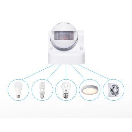 Aigostar - Outdoor infrared motion sensor 230V IP44 white
