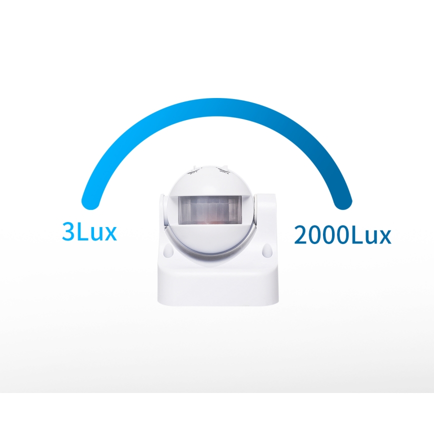 Aigostar - Outdoor infrared motion sensor 230V IP44 white