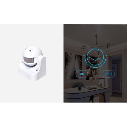 Aigostar - Outdoor infrared motion sensor 230V IP44 white