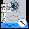 Aigostar - Outdoor LED Christmas Light String, 150 LEDs, 8 Modes, 18 m, IP44, Cool White