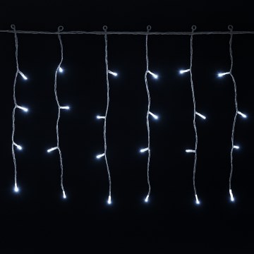 Aigostar - Outdoor LED Christmas String Lights, 300 LEDs / 6W / 230V / 8 modes / 15x0.4m / IP44 / Cool White