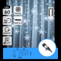 Aigostar - Outdoor LED String Lights 120 LEDs / 8 modes 3x0.7 m IP44 Cool White + Remote Control