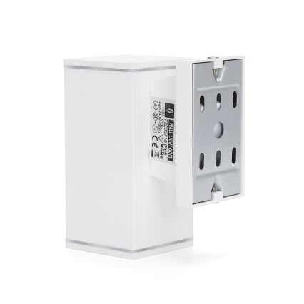 Aigostar - Outdoor wall light 1xGU10/230V white IP65 angular