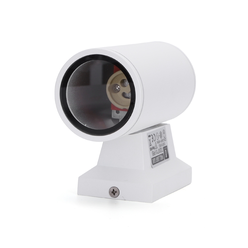 Aigostar - Outdoor wall light 1xGU10/230V white IP65 round