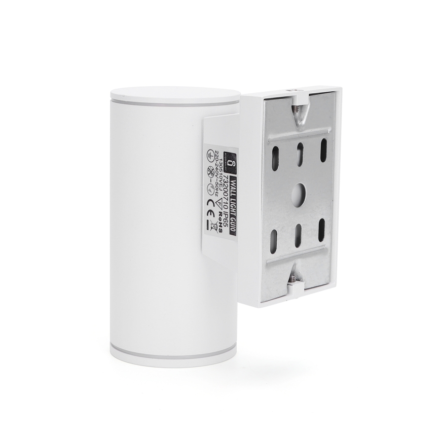 Aigostar - Outdoor wall light 1xGU10/230V white IP65 round