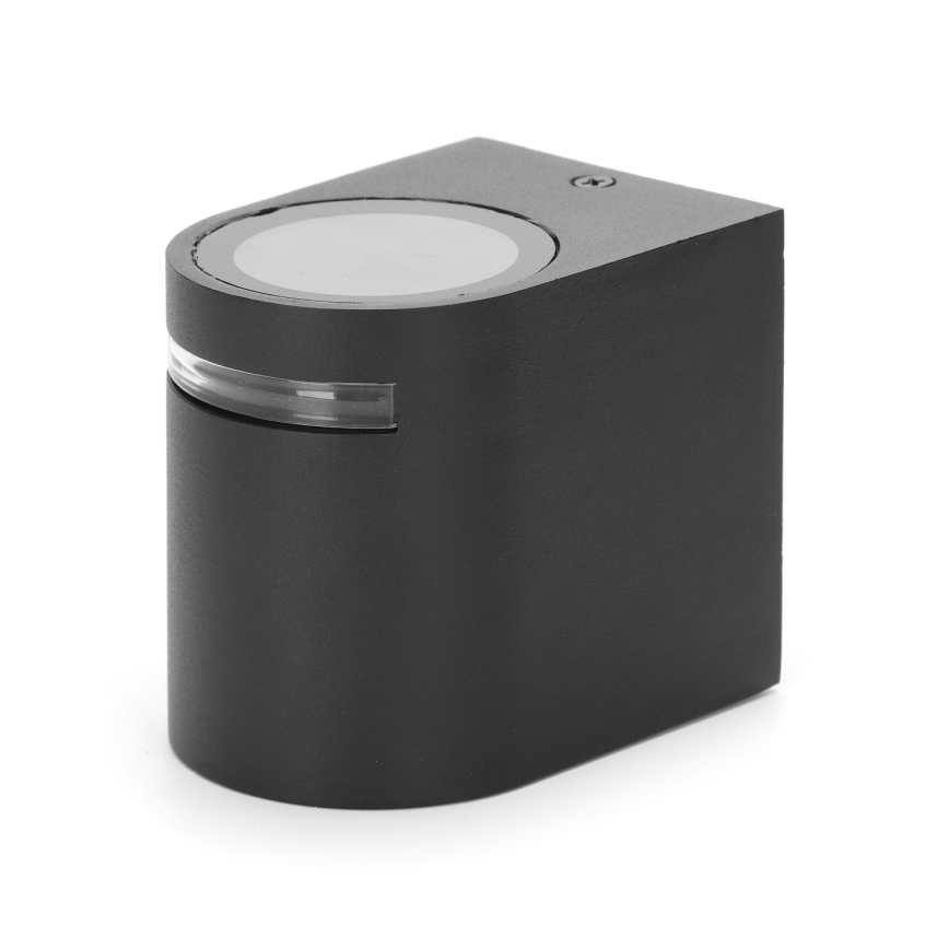 Aigostar - Outdoor wall light 1xGU10/35W/230V black IP54