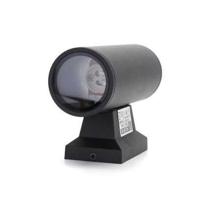 Aigostar - Outdoor wall light 2xGU10/230V black IP65 round