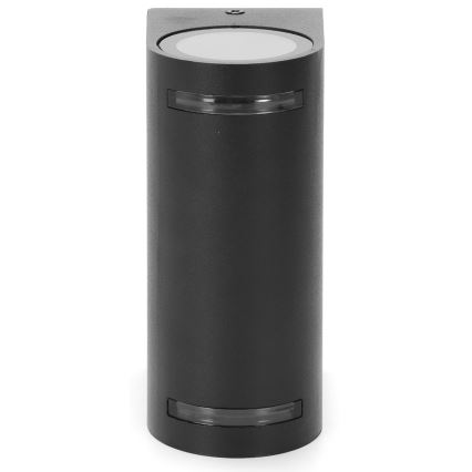 Aigostar - Outdoor wall light 2xGU10/35W/230V black IP54