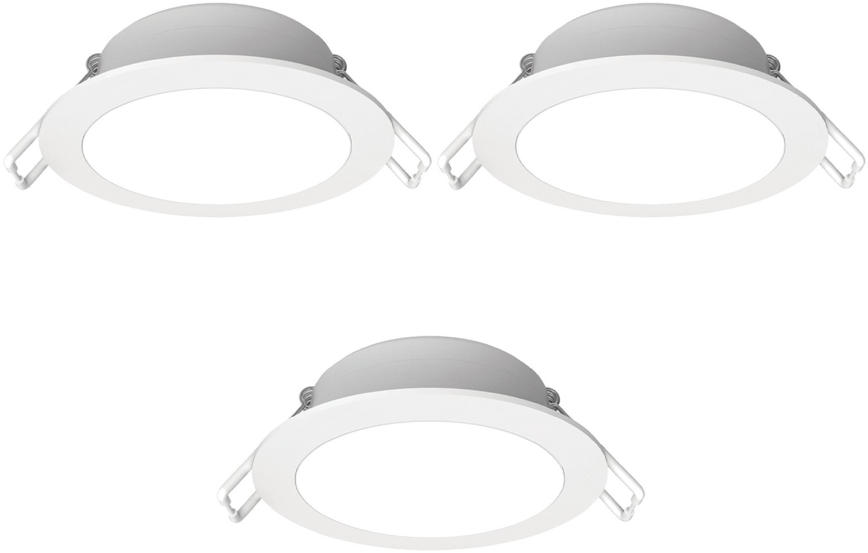 Aigostar - Pack of 3 LED Bathroom Recessed Downlights LED/4.8W/230V IP65 White