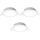 Aigostar - Pack of 3 LED Bathroom Recessed Downlights LED/4.8W/230V IP65 White