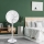 Aigostar - Pedestal Fan 45W/230V 110 cm White