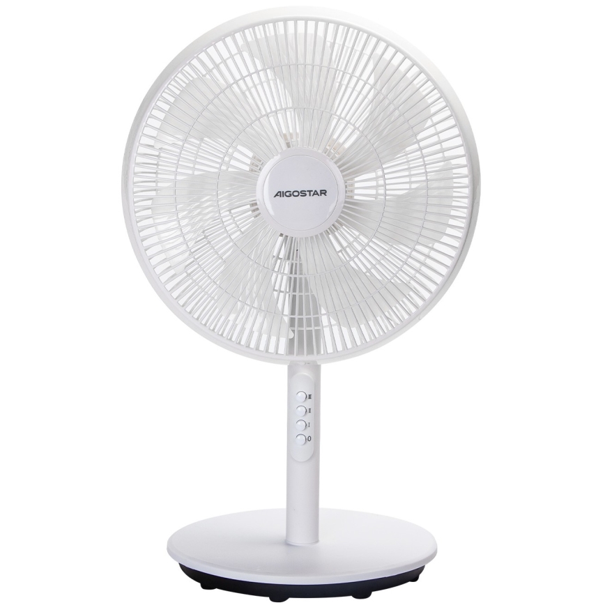 Aigostar - Pedestal Fan 45W/230V 110 cm White