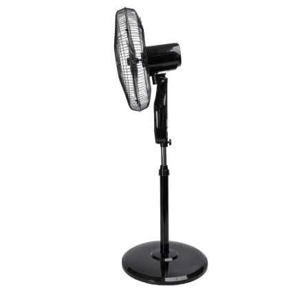Aigostar – 130 cm Pedestal Fan, 60 W (230 V), Black, with Remote Control