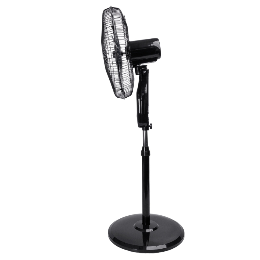 Aigostar – 130 cm Pedestal Fan, 60 W (230 V), Black, with Remote Control