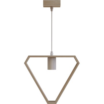 Aigostar - Pendant Light 1xE27/60W/230V Beige