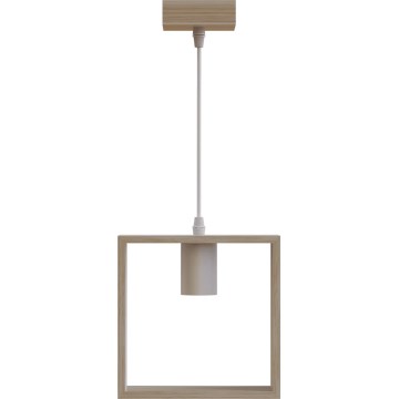 Aigostar - Pendant Light 1xE27/60W/230V Beige