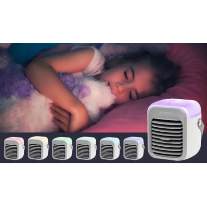 Aigostar - Portable air cooler 8W/5V white