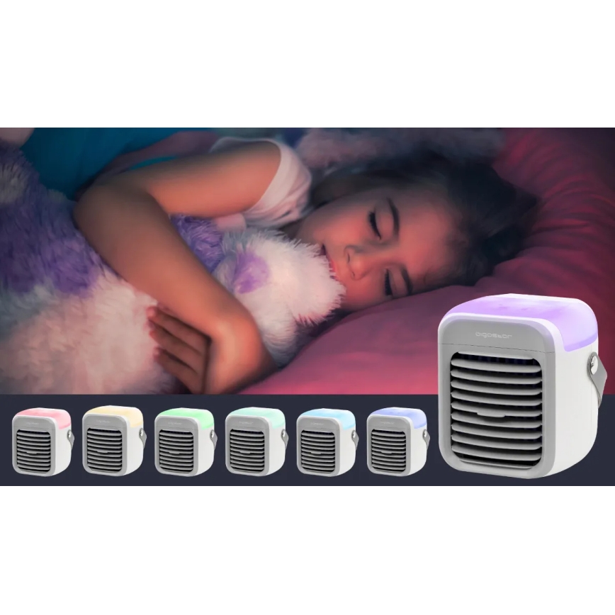 Aigostar - Portable air cooler 8W/5V white