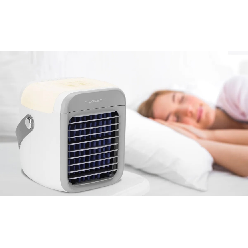 Aigostar - Portable air cooler 8W/5V white